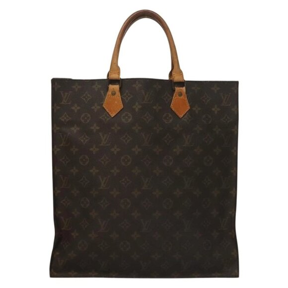LOUIS VUITTON Monogram Sac Plat Hand Bag M51140 LV Auth 135616 - Picture 3 of 16